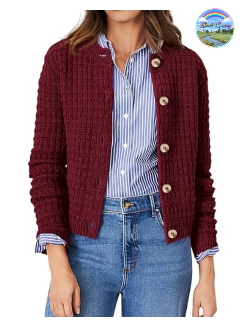 Women's Lightweight Cotton Button Up Cardigan Sweater Long Sleeve